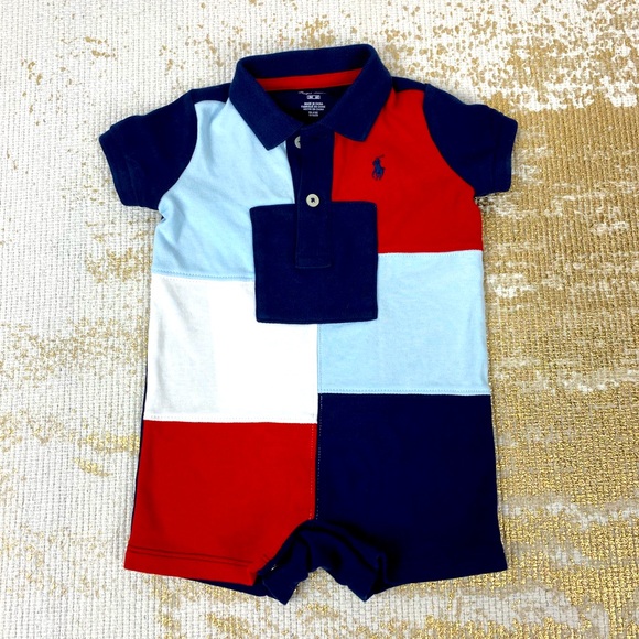 Ralph Lauren Other - Ralph Lauren Baby Boy Polo Romper | 3 Months